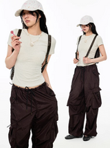 インストック | サテンベーシックTシャツ – 6カラー