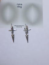 shimmer ring earrings