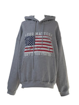 アメリカン フラッグ オーバーフィット フード(unisex / fleece-lined)