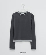 ネオンカラーマッチングレイヤード長袖Tシャツ