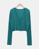 Yadin Ribbed Open Cardigan