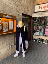 [MADE] Stern hip crop two-way hood zip-up -basic