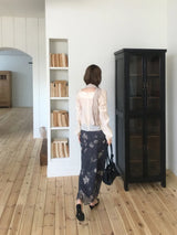 Oriental bloom long skirt