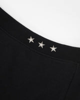 Studded One-shoulder Sweatshirt Black