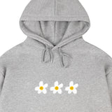 [UNISEX]3ペインティングフラワースマイルフーディー