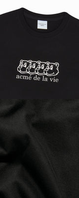 25FW マルチ AC ベアフェイスロゴ半袖Tシャツ ブラック