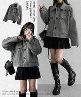 Canning two-pocket wool coat jacket