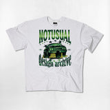 Deep Green Truck Over-fit T-Shirts - 4COLOR