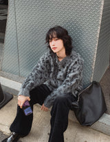Referred Wool Round Cardigan