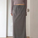 Bondis Strap Cotton Long Skirt