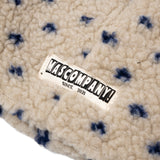 Dot dumble fleece beanie (ivory)