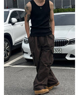 [Unisex] Dart cargo wide pants(2color)