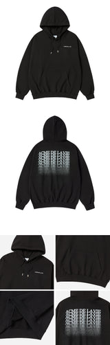 25SS NOISE MOTION LOGO HOODIE BLACK