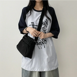 リミンボクシーフィットカラーラグラン半袖Tシャツ