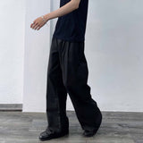 Deep Double-Pleat Wide Trousers