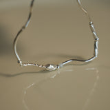 Sea of Youth, silver bracelet_March Birthstone