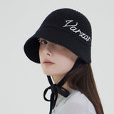 New Wave Varzar Punching Knit Bonnet Hat Black