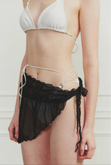MEMORY WRAP SKIRT black