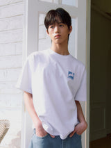 RABBIT T-SHIRT_White/Blue