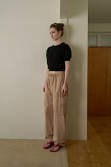 Pocket work pants_beige