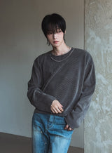 Quro ネックレス リブTシャツ