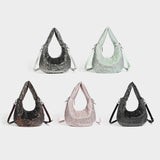 Hand-Beaded Chain Handle Evening Bag