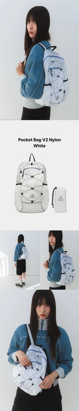 【限定価格】 ウルトラライトコンパクトポケットバッグV2 Nylon White
