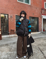 Matty Wool Deep Tuck Wide Slacks