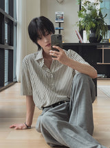 Pony Stripe Half Shirt