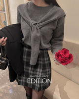 チェック柄ミニスカート