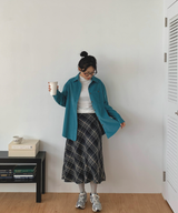 コットンコーデュロイカラーシャツ