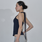 MULTIWAY STRAP HALTER TOP (DEEP NAVY)