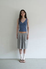 Lazy sleeveless top_blue