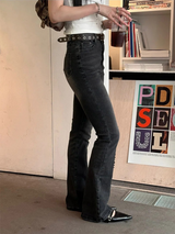 ベーシックブーツカットデニムパンツ(6color)