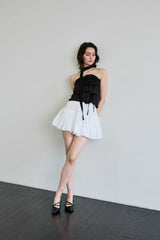 ELFIN SCARF TOP / BLACK