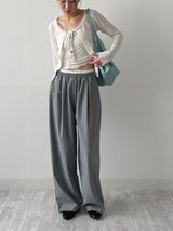 [Sleeveless SET] Sweetie Ribbon Lace Cardigan Set