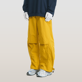 RELABEL 23AW Multicoloured Deconstructed Drawstring Wide leg Pleated Paratrooper Trousers