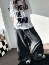 オーバーワールド ビッグレター グラフィック セミクロップ Tシャツ 4カラー