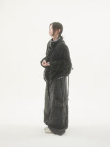 Bailen Shirring Ringer Windbreaker -4C