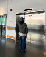 CC knit coloring hood T (3C)