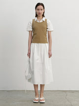 (OP-6181)ESSENTIAL COLLAR SHIRT DRESS