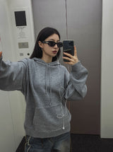 Ber Oversized Knitwear Hoodie