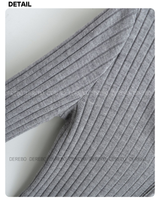Preppy V-neck Shirt Layered Long Sleeve Knitwear