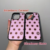 [MADE] m dot. (strawberry caramel) グラスバンパーアイフォンケース