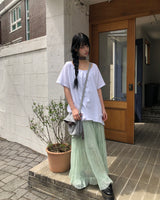 Pugl Chiffon Tiered Long Skirt