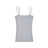 Ribbed knit top_gray