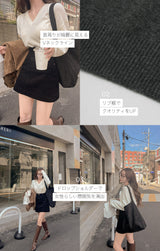【MADE】V-neck wool knit