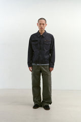 ビンテージウォッシュド5ポケットワークジャケット (Washed Navy)