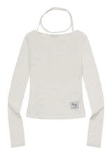 LIARE LAYERED STRAP HALTER NECK LONG SLEEVE T (3COLOR)
