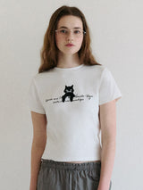 ROLA CAT FRIENDS T-SHIRT WHITE